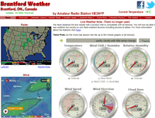 Tablet Screenshot of brantfordweather.ca